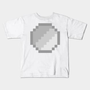 Silver Coin Pixel Art Kids T-Shirt